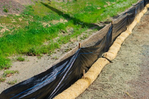 Straw Wattle Installation in Oviedo